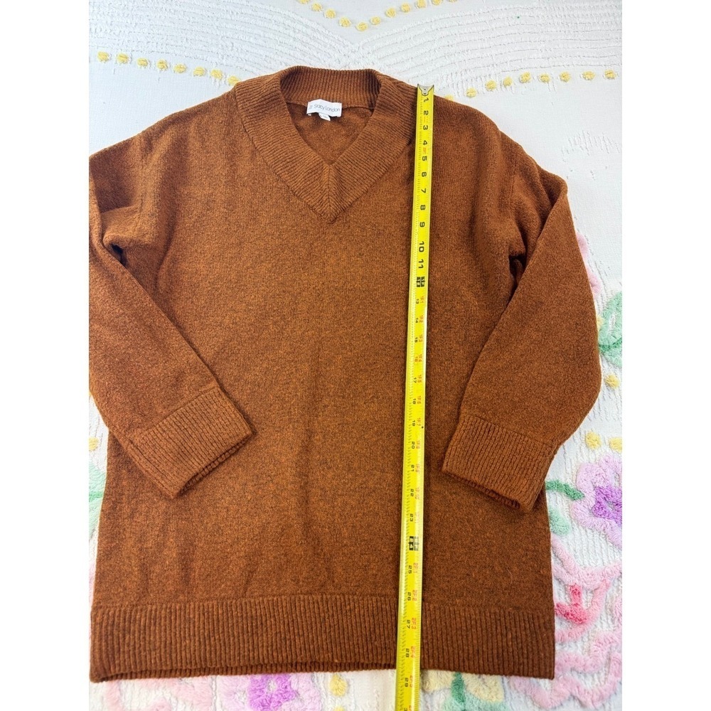 By Stacy London Burnt Orange‎ V-Neck Tunic Sweater XS A670717 - Picture 3 of 9